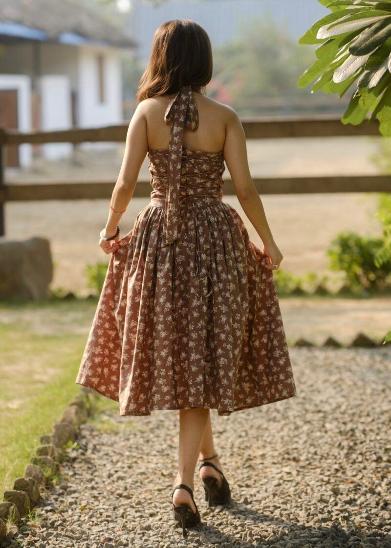Halter Heritage Floral Dress