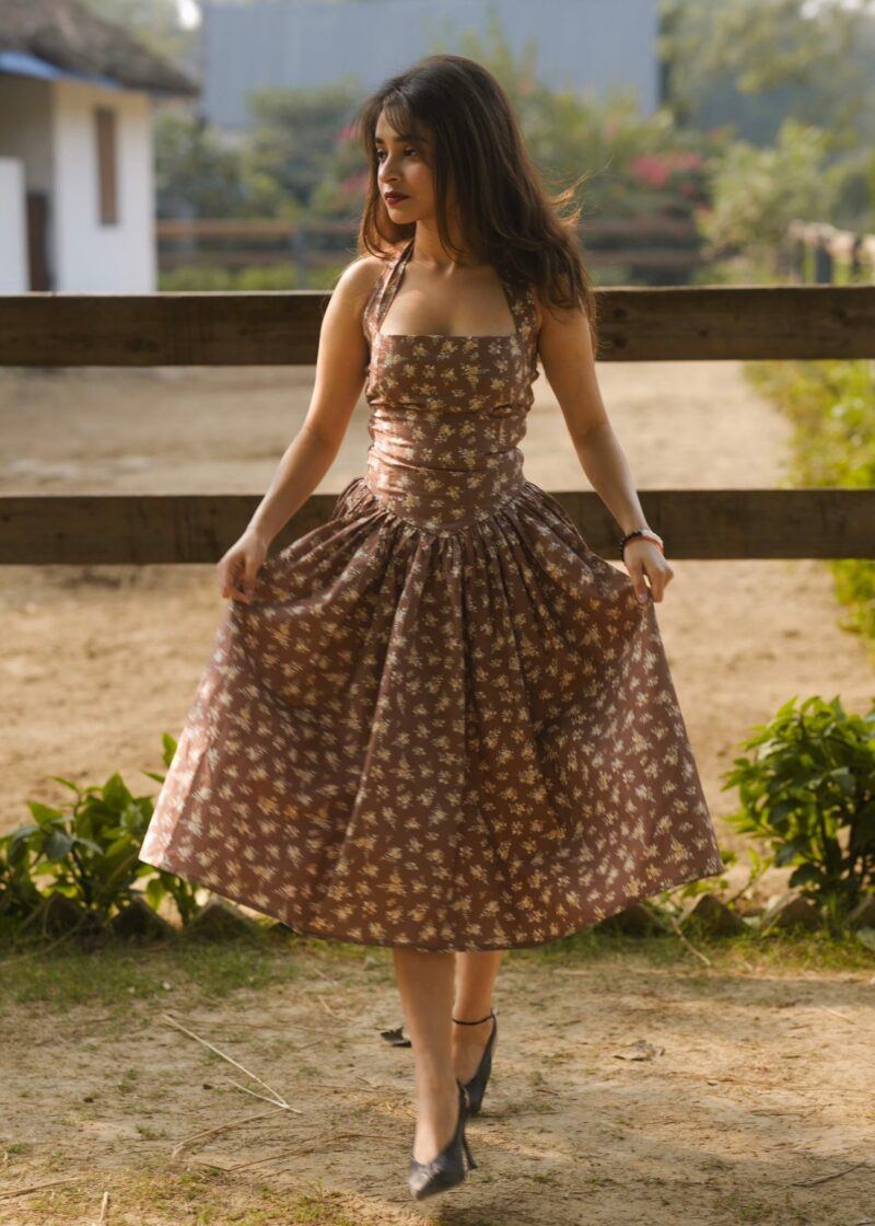 Halter Heritage Floral Dress