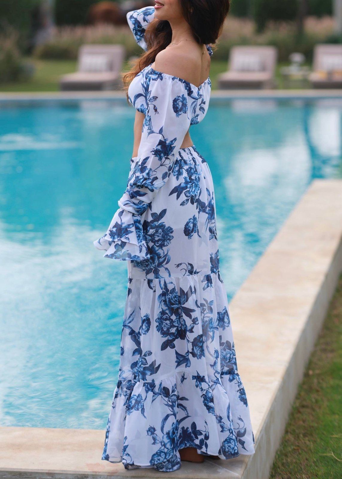 Sapphire Floral Skirt