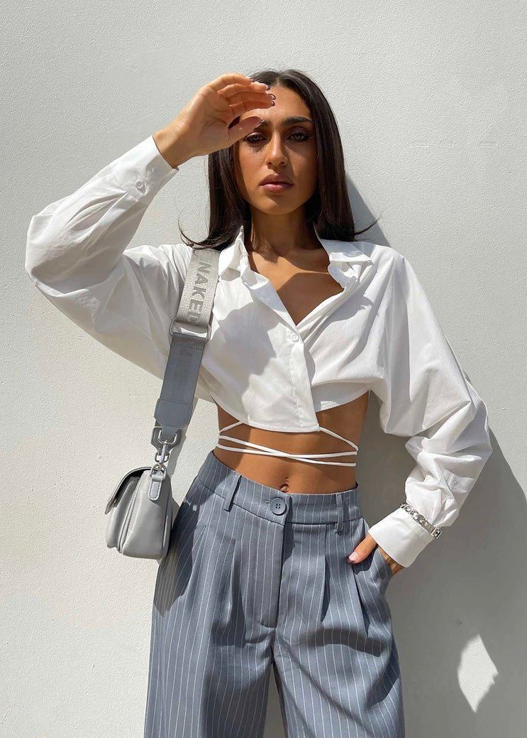 Wrap White Shirt