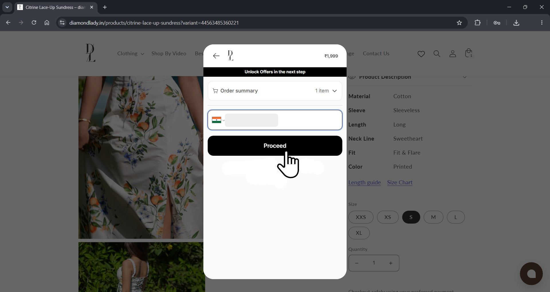 Enter phone number and verify with OTP