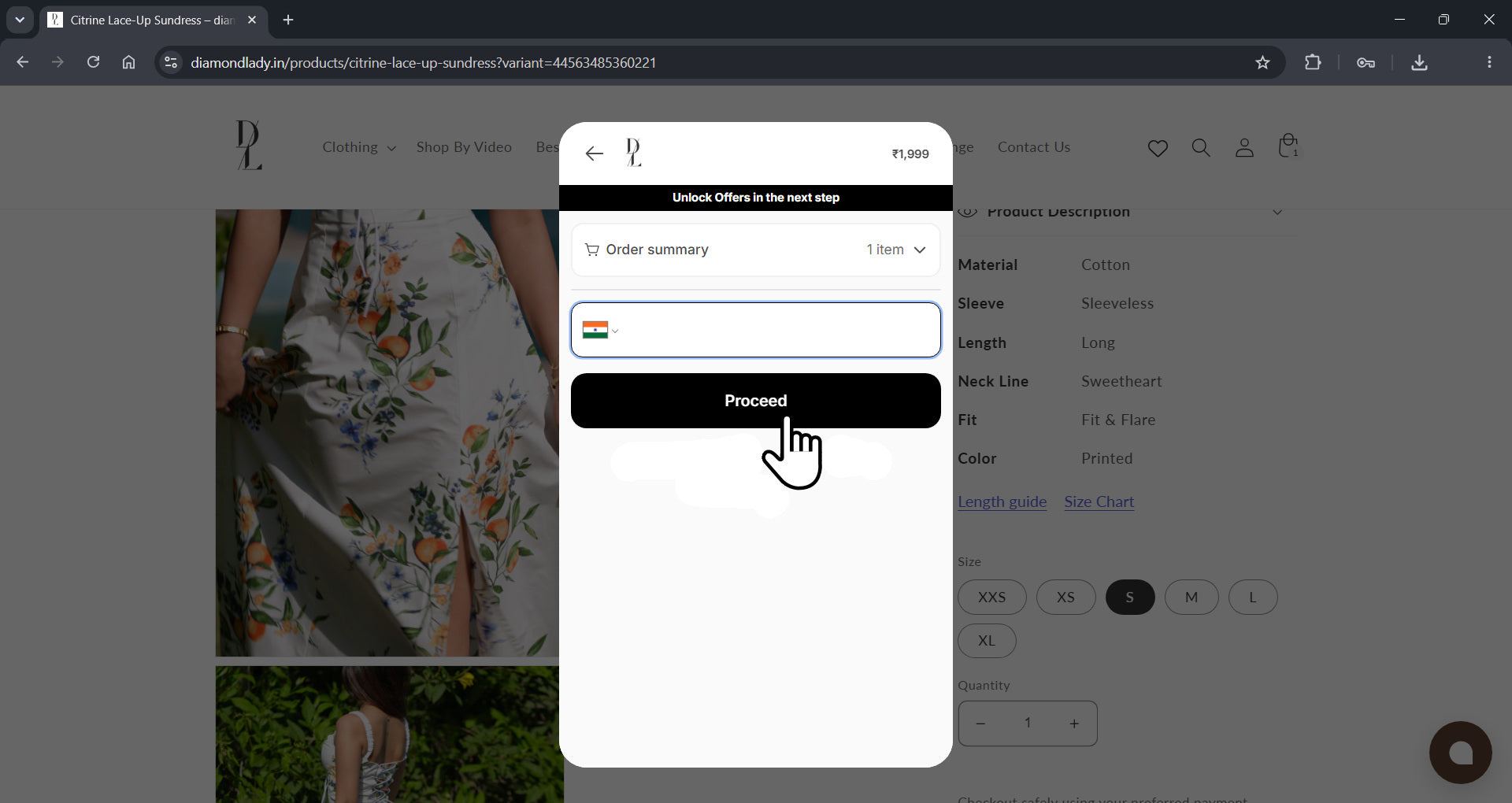 Enter phone number and verify with OTP